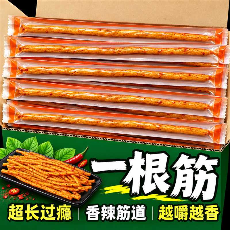 一根筋辣条素面筋童年小零食儿时记忆经典网红爆款辣条休闲零食