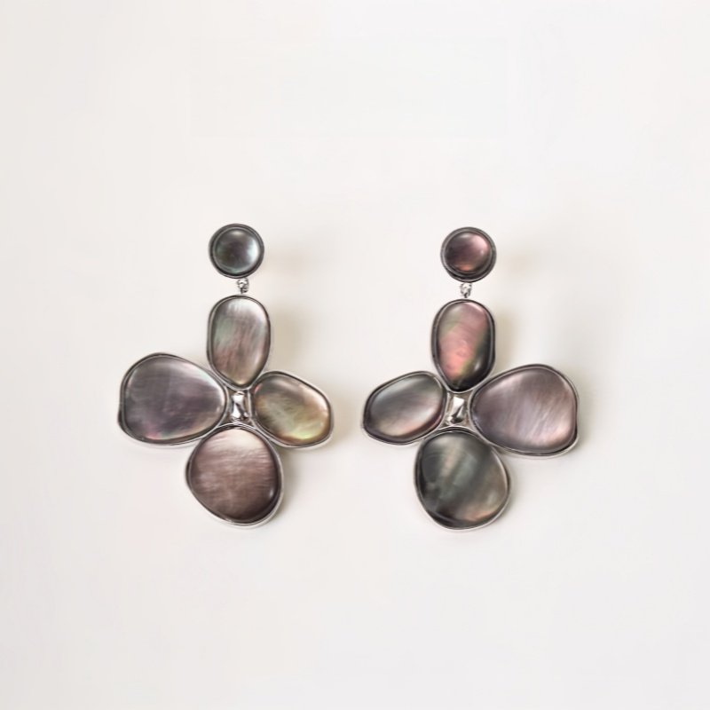 丁香花系列水晶黑贝耳坠耳钉耳饰925银针耳环气质耳饰品,饰品/流行首饰/时尚饰品新,耳环,淘宝优惠券,粉丝福利购,淘宝优惠卷