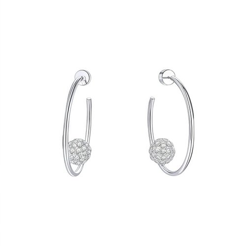 明星同款星河水晶球耳环