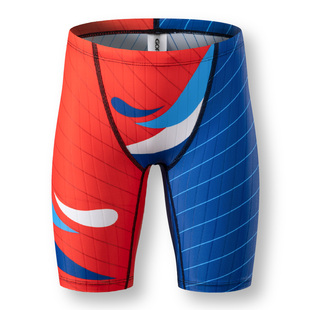 GORP高朋青少年儿童专业竞速五分及膝游泳裤 莱卡速干泳池比赛 新款