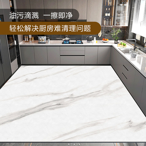 轻奢大理石防水防油防污免洗地垫