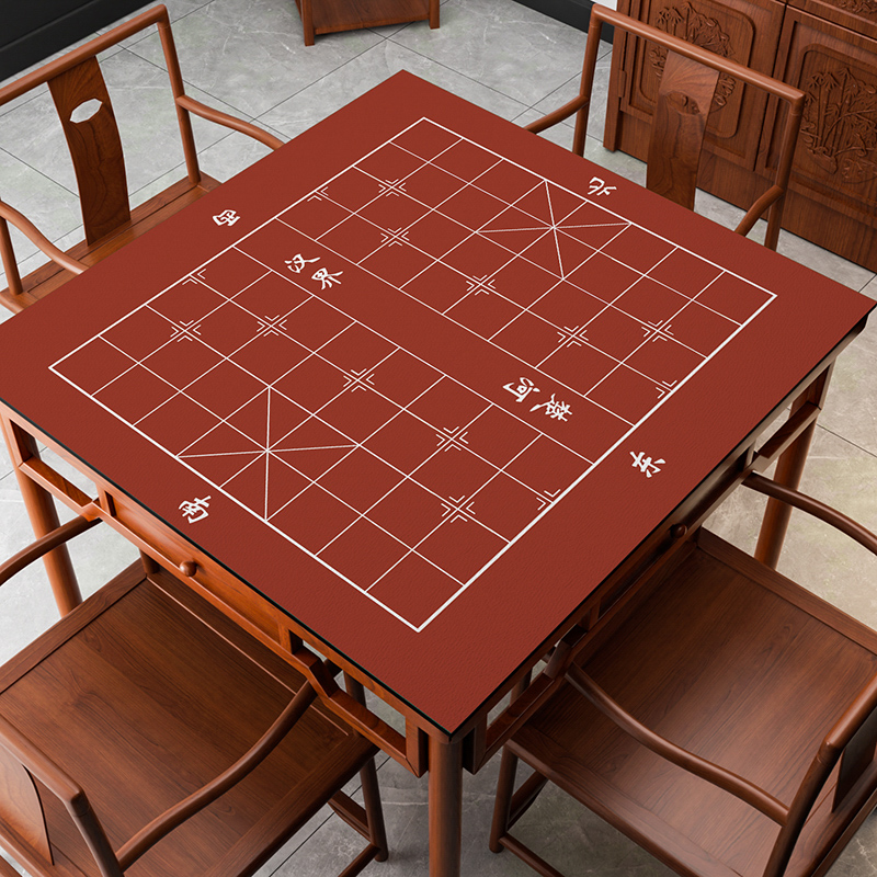 沃造象中国棋桌垫防水免洗桌布