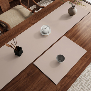 新中式茶桌桌布硅藻泥吸水条茶杯垫茶台中间长条垫布桌垫禅意茶席