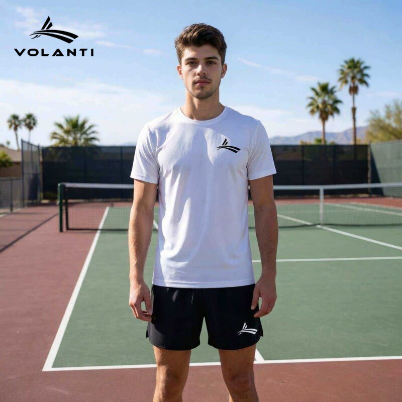 沃兰迪美式训练速干套装跑步运动短袖短裤三分男女马拉松健身服