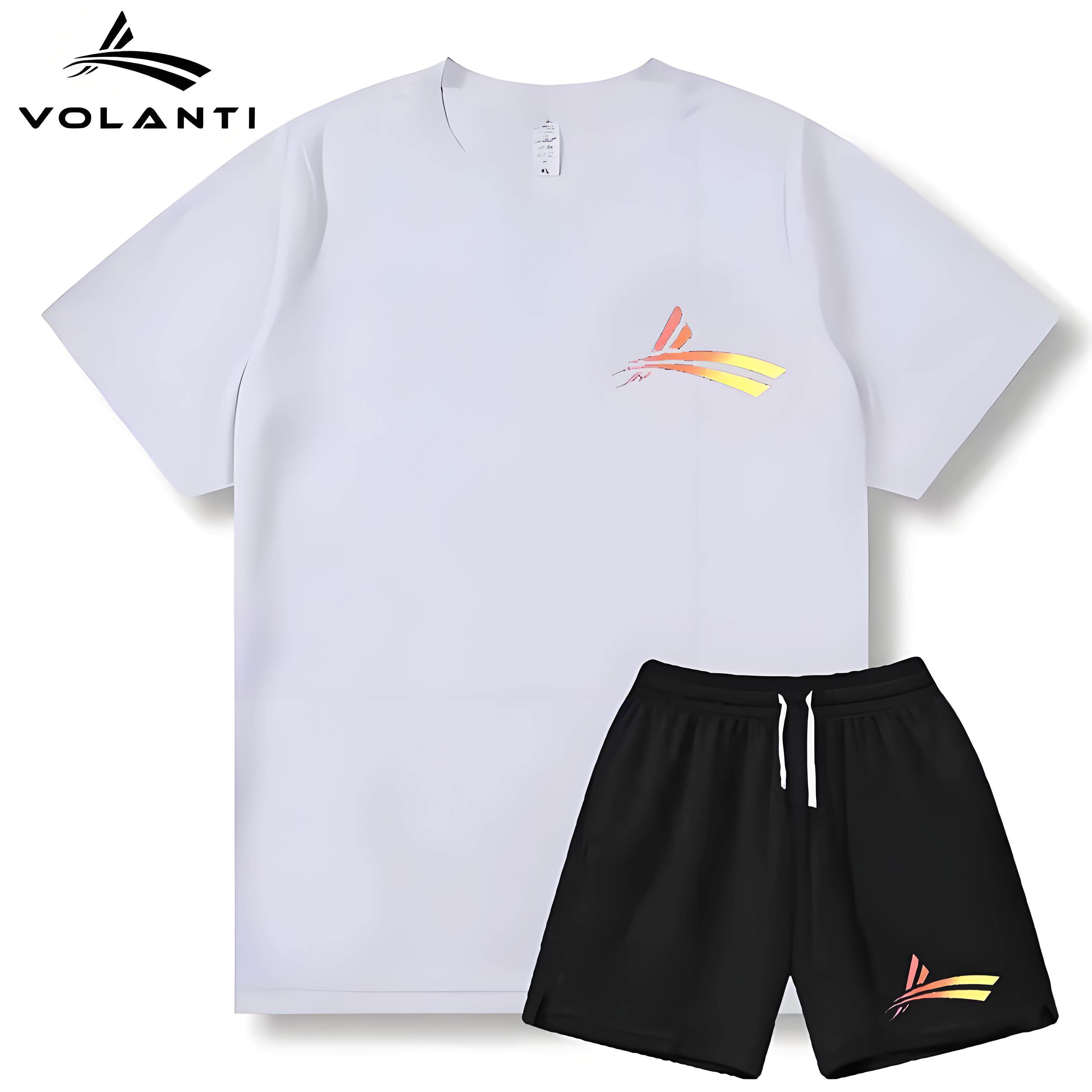 2026款沃兰迪美式运动套装速干跑步健身圆领T体育训练服短袖短裤