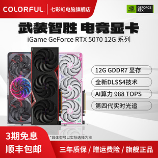 七彩虹RTX5070 机DIY电脑独立50系显卡 12GB战斧火神电竞游戏台式