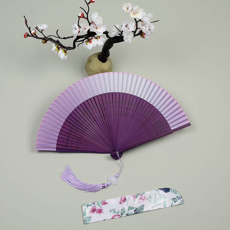 寄明月舞蹈同款折扇汉服拍照