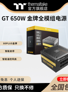 Tt 额定500W/600W/550W/650W/700W/750W RGB金牌全模组电脑电源