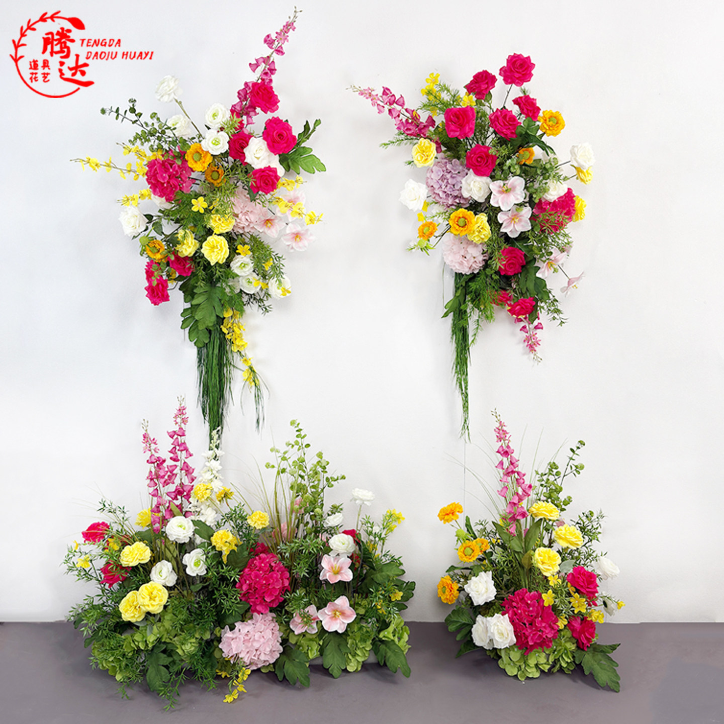 婚庆排花花艺森系花排