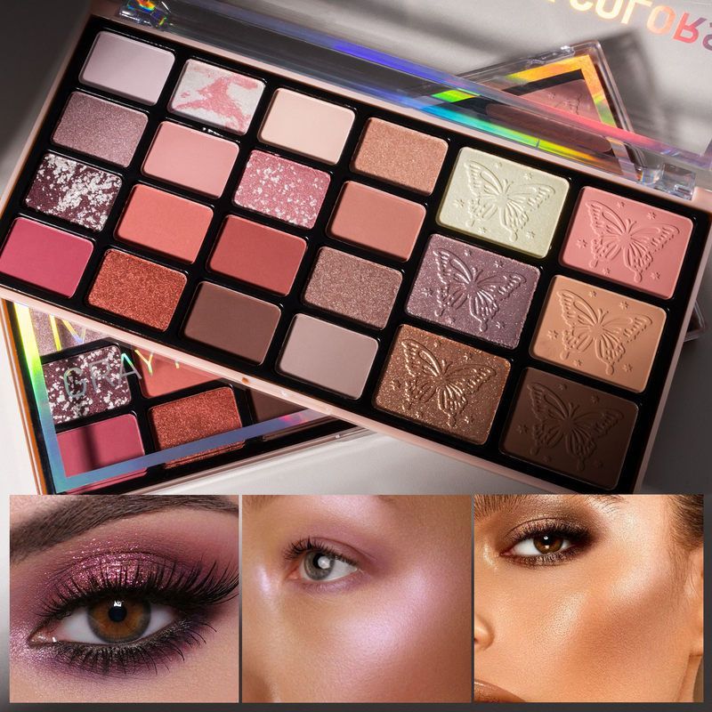 跨境爆款多功能一体彩妆盘哑光