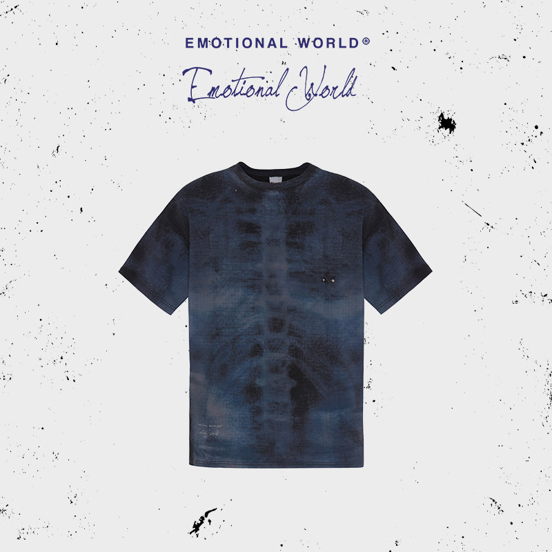 Emotional world2025春夏新款时尚简约休闲印花圆领短袖T恤男女