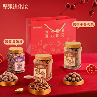 坚果进化论1200g坚果礼盒礼袋夏威夷果腰果松子休闲零食礼盒送礼
