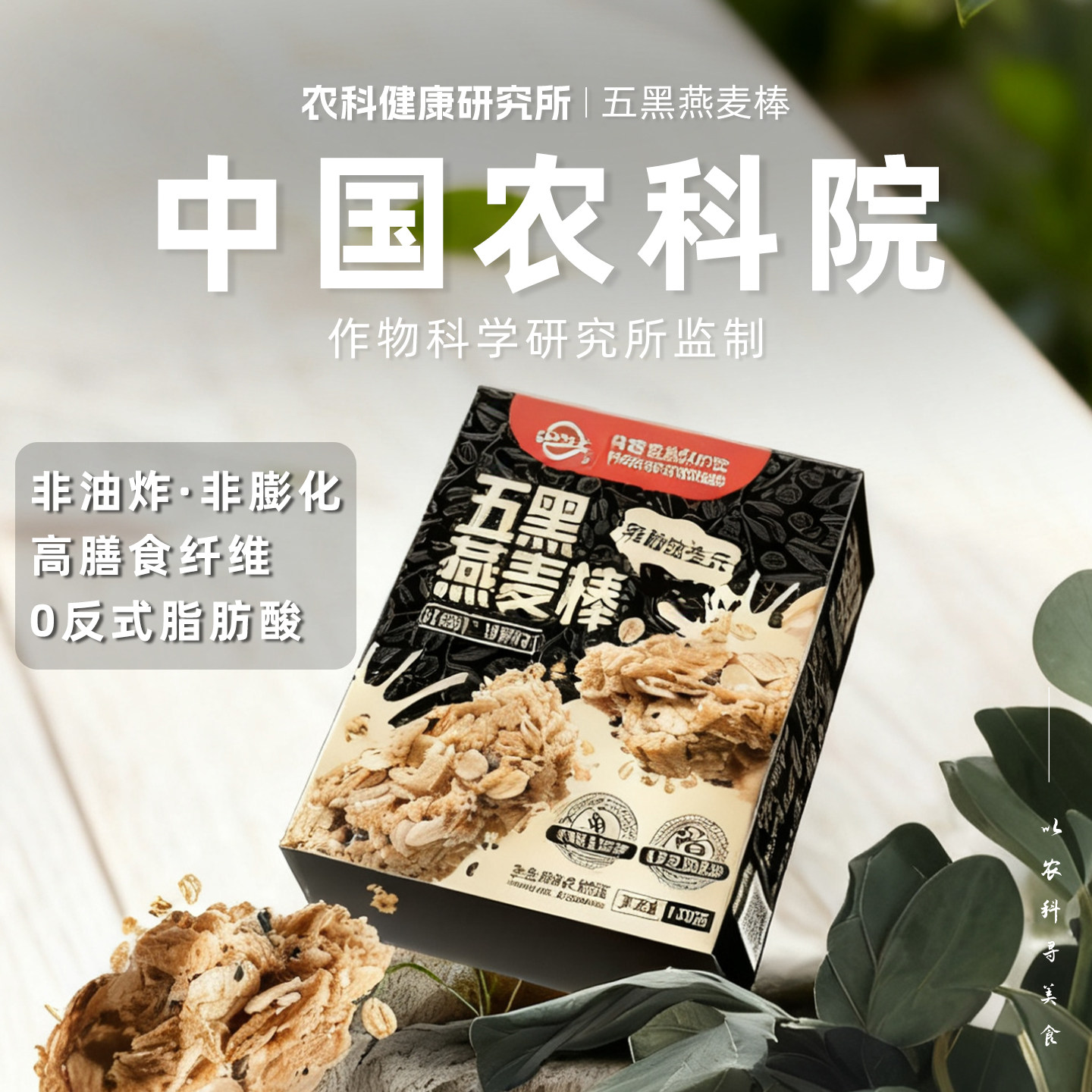 中国农科院五黑燕麦棒非油炸零食