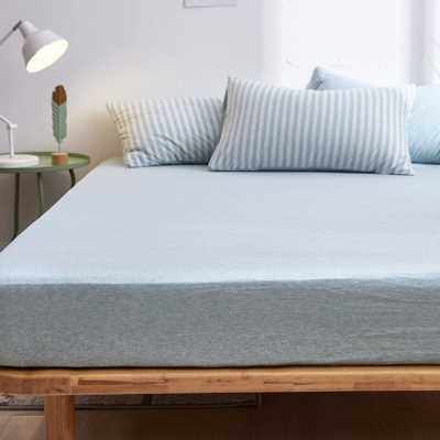 全棉针织棉床笠单件 天竺棉防滑床垫套1.2米1.8m加厚席梦思罩床单