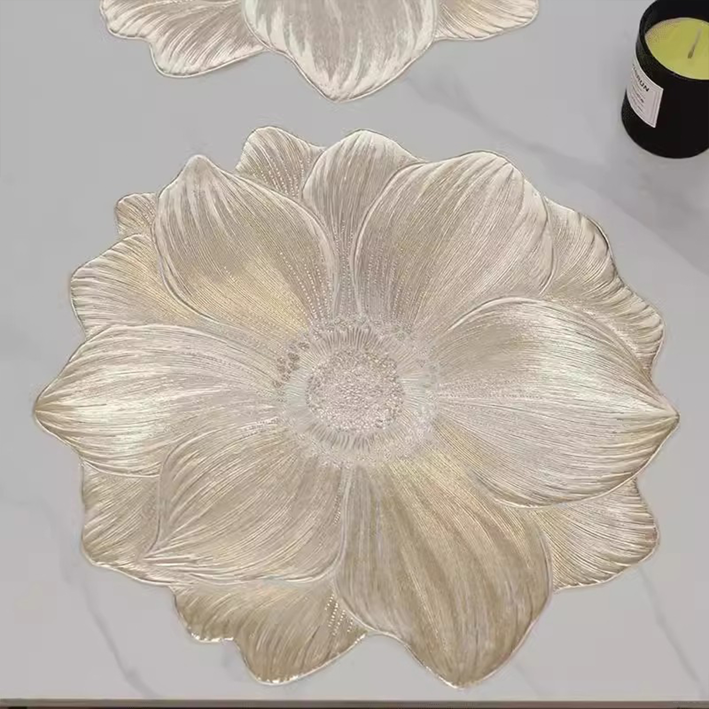 花朵北欧风荷花餐垫防水防油防烫