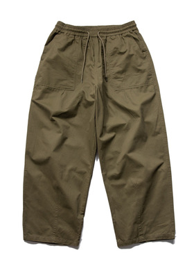 Hungry Artist复古水洗磨毛工装休闲裤男宽松直筒全棉阔腿长裤潮