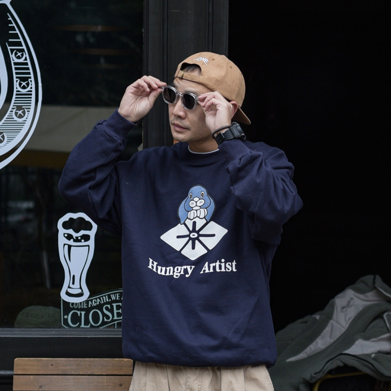 美式重磅复古国风卫衣