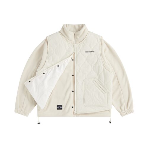 假两件棉服马甲宽松外套