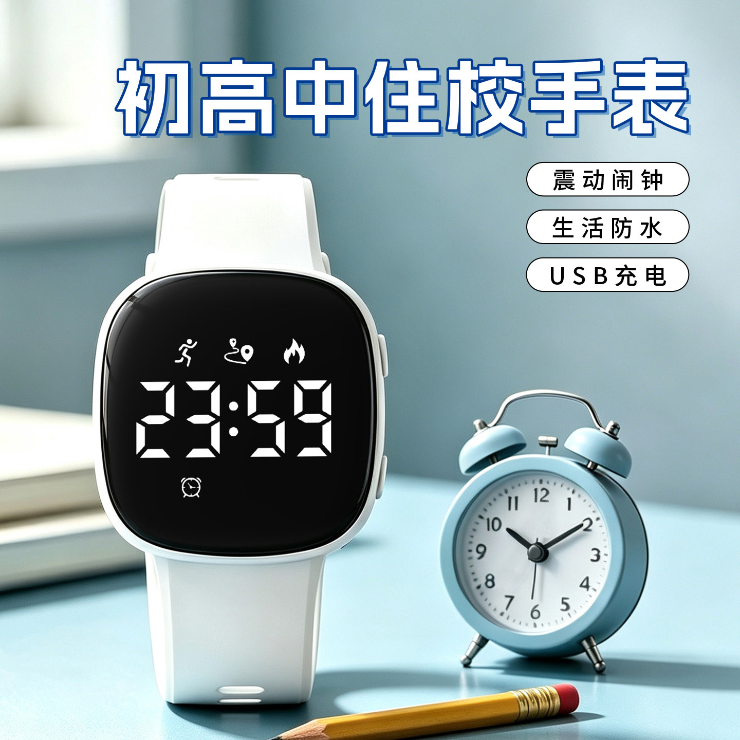 初中生专用手表男款学高