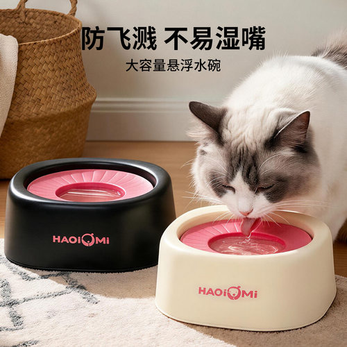 宠物碗碗不易湿嘴水碗猫咪喝水碗