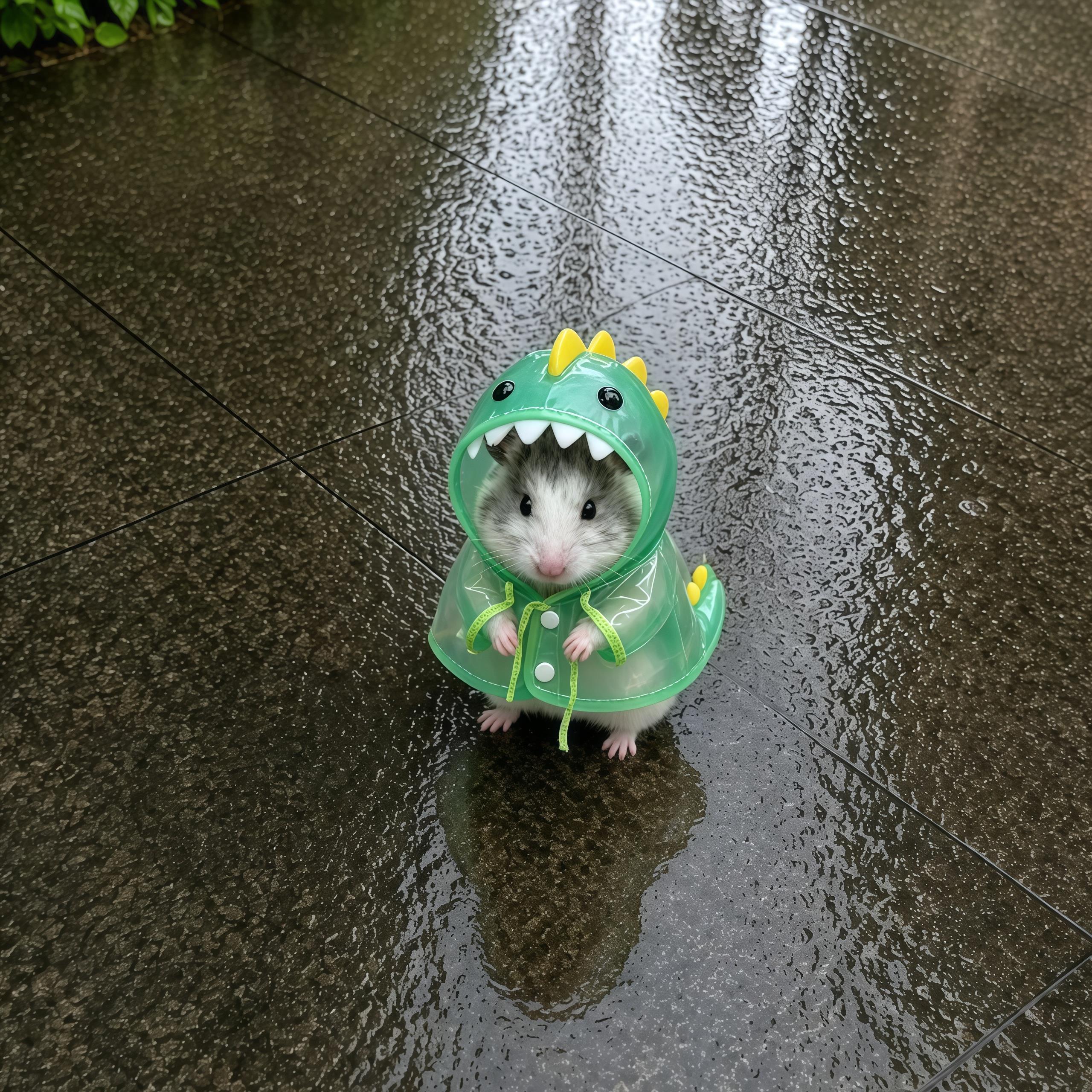仓鼠衣服斗篷雨衣玩偶装饰换装