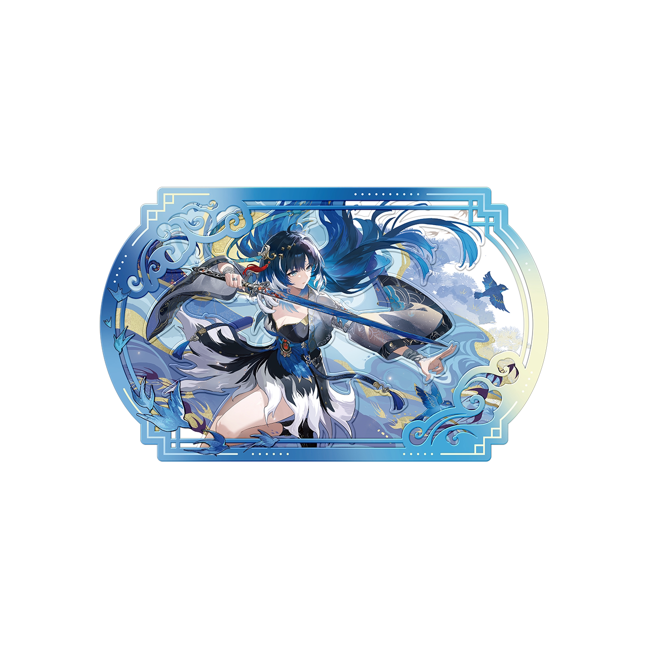 thumbnail for [Pre-sale] Wuthering Waves Dreamland Shadow Themed 3D Card Carved Yangyang · Xuanling Spike Style Kuro Game