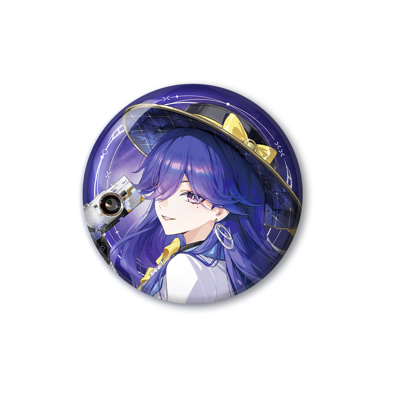 thumbnail for Wuthering Waves Resonator Themed Avatar Twin Flash Badge Lothera Kuro Game Official Merchandise