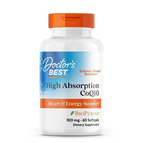 多特倍斯DoctorsBest高吸收辅酶Q10含黑胡椒素软胶囊60粒