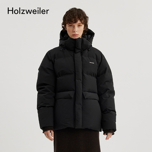 羽絨服外套 Holzweiler女士簡約連帽可拆立領(lǐng)短款 店鋪甄選