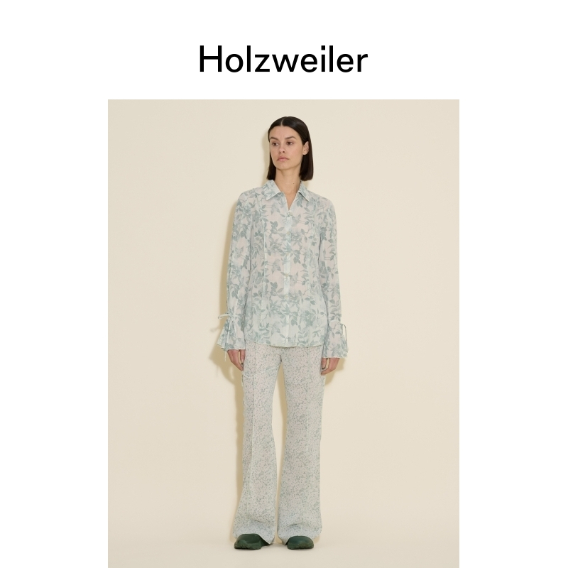 【新品发售】Holzweiler女士24春夏新款Valery印花衬衫