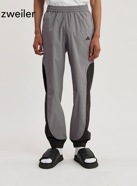 限时甄选Holzweiler男士Hanger系列撞色剪接机能风运动长裤