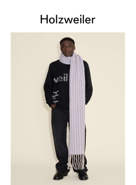 【新品发售】Holzweiler男女同款24秋冬新款Aster条纹围巾