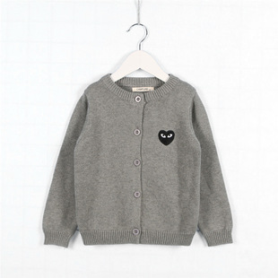 儿童针织开衫春秋装薄款红色毛衣外套男童女童宝宝婴儿小童针织衫