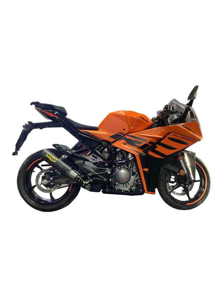 瑞典EOUO排气适用于KTM RC390 22款改装新款碳纤钛合金排气管配件