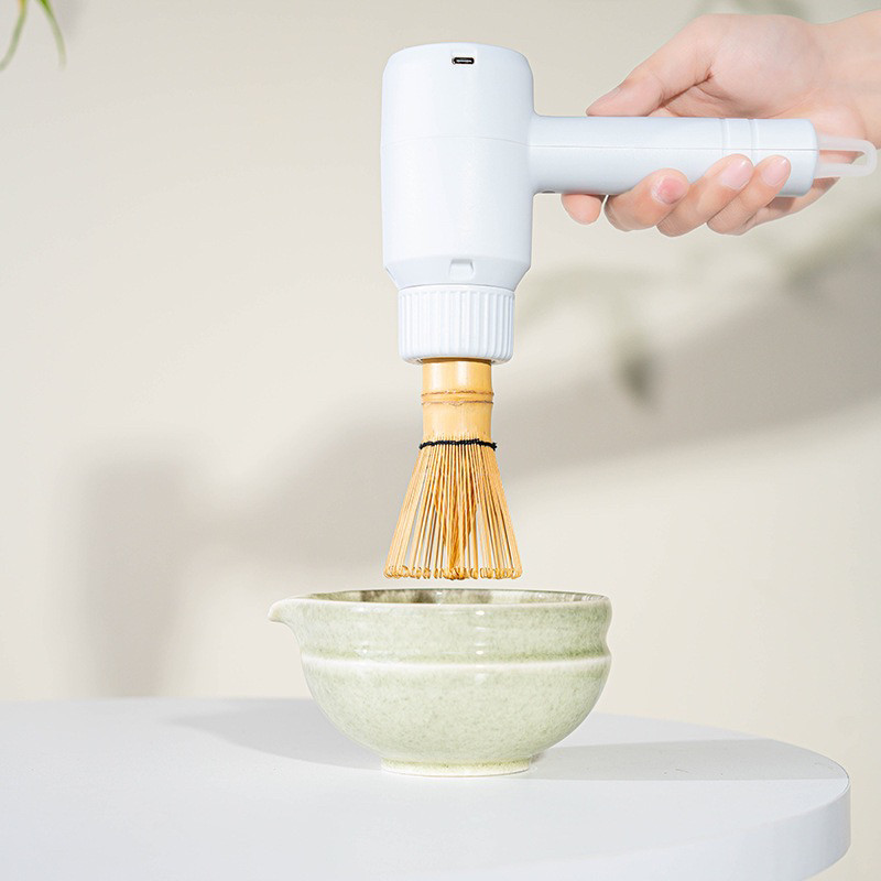 电动打抹茶工具打抹茶刷点茶碗抹茶杯粉碗搅拌器茶筅立套装