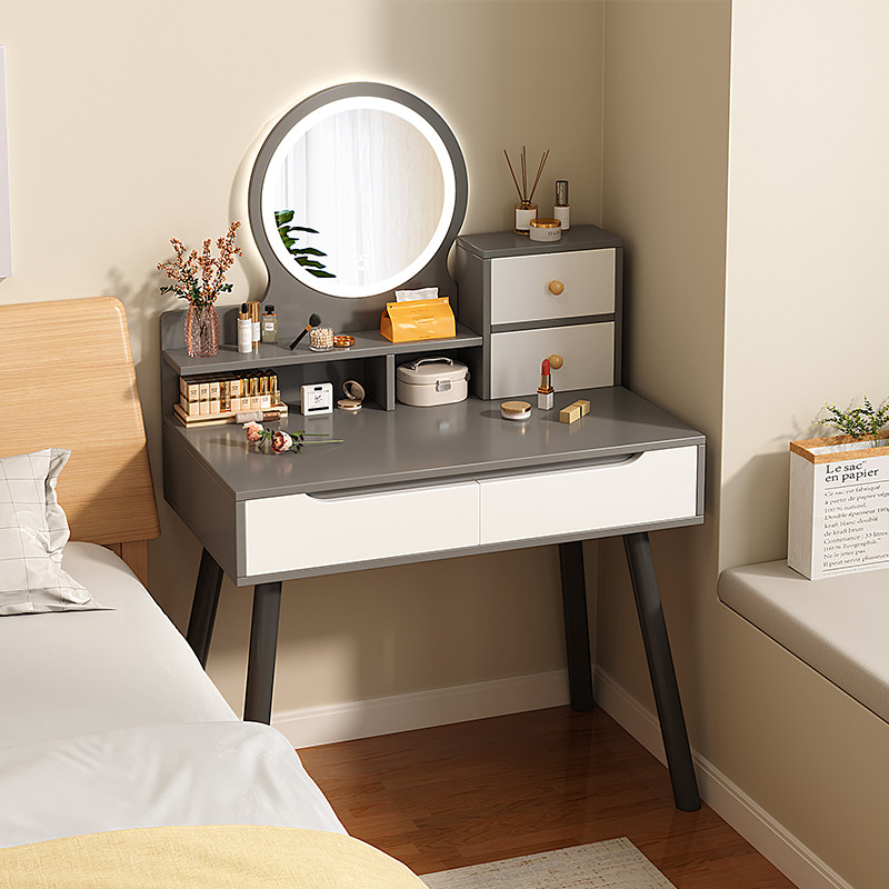 梳妆台小型2024新款高级卧室化妆台镜子现代简约主卧化妆桌梳妆桌