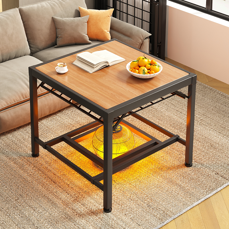 烤火桌家用2025新款烤火架桌子正方形可折叠小型一体烤火炉架子