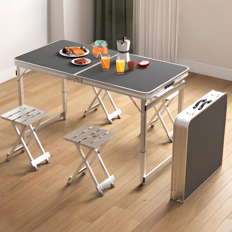 折叠桌户外夜市摆摊地推加厚餐桌椅便携式家用促销活动可折叠桌子