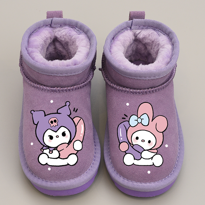 加绒加厚儿童雪地靴保暖洋气冬季