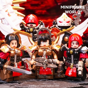 战锤40K战斗修女殉教修女炽天使星际战士第三方拼装 积木人仔玩具