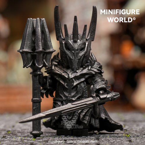 指环王魔戒霍比特人魔王索伦索隆中世纪电影拼装积木人仔玩具