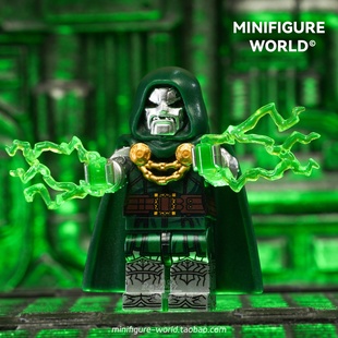 毁灭博士漫威神奇四侠反派超级英雄复仇者联盟电影拼装积木人仔