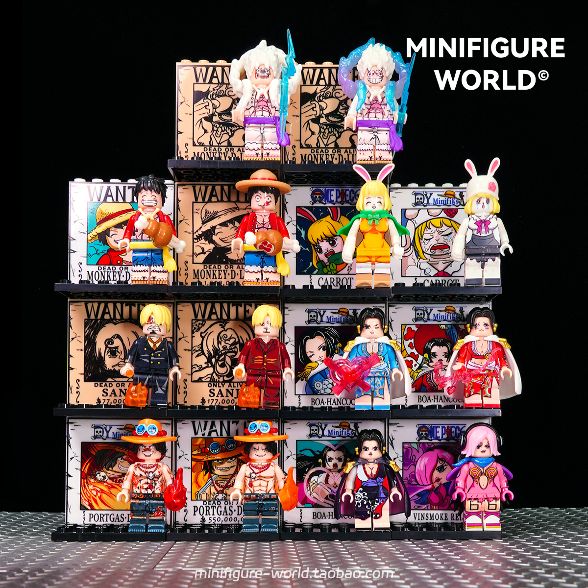 海贼王航海王路飞索隆女帝山治艾斯动漫第三方积木人仔拼装玩具