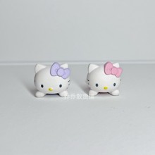 趴趴 kt哈喽凯蒂猫kitty散货配件奶油胶滴胶手工材料摆件卡通公仔
