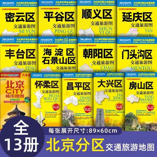 2024北京分区交通旅游地图