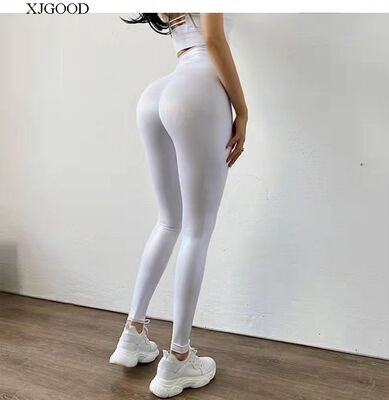 珠光亮面紧身运动瑜伽裤