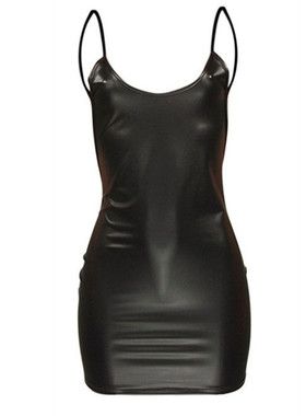 A dress with a halter and bare back 女士高弹力吊带露背连衣裙