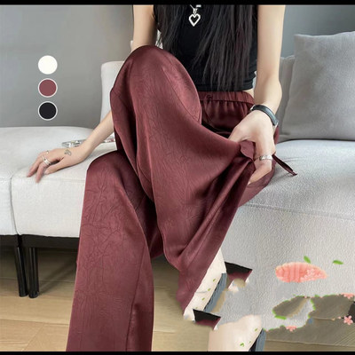 中国风花纹薄款休闲长裤