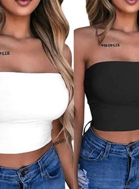 Summer sexy midriff chest wrap vest   夏季性感露脐裹胸小背心