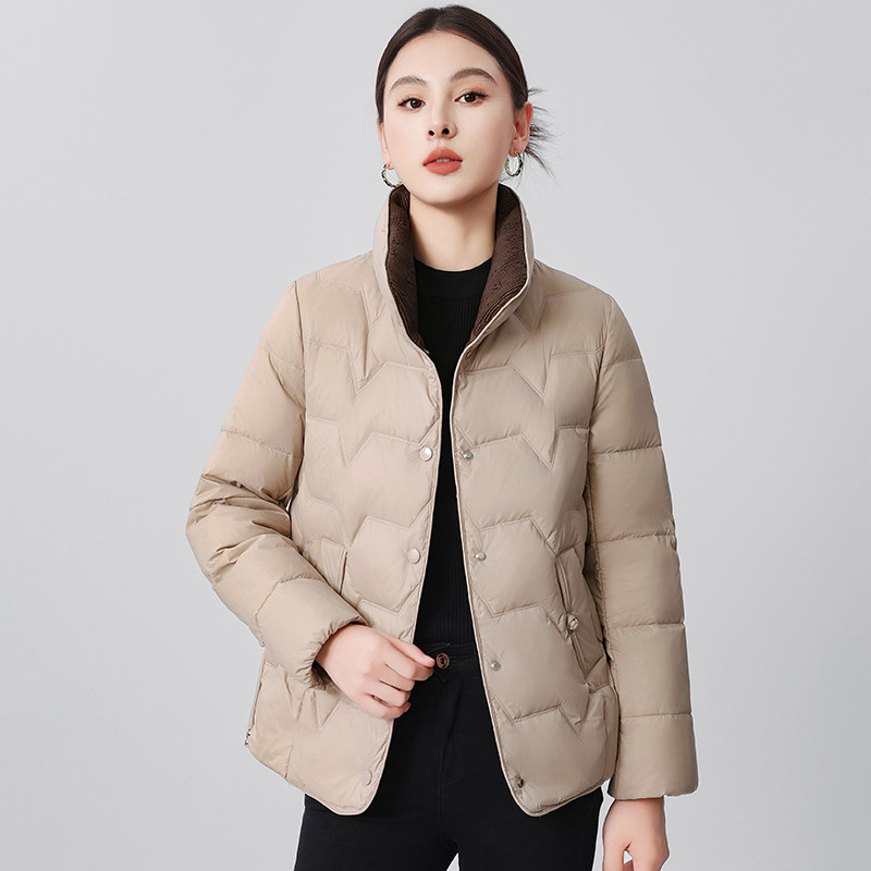2025新款羽绒服女短款新中式轻薄羽绒服小个子女装保暖外套